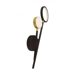 OMEGA LED V - Wandleuchte indoor in schwarz/gold - Lichtfarbe: neutralweiß OMEGA LED V - Wandleuchte indoor in schwarz/gold - Lichtfarbe: neutralweiß