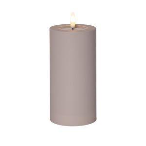 Flamme Soft - Kerze für außen - Beige - Höhe: 17,5 cm - Batteriebetrieb - Timer - flackernd Flamme Soft - Kerze für außen - Beige - Höhe: 17,5 cm - Batteriebetrieb - Timer - flackernd