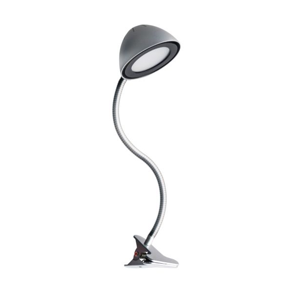 RONI LED - Klemmleuchte in silber - Lichtfarbe: neutralweiß