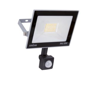 Kroma - LED Strahler mit Bewegungsmelder - 17,7 x 18,5 x 5,4 cm - 30 W - Lichtfarbe: Neutralweiß Kroma - LED Strahler mit Bewegungsmelder - 17,7 x 18,5 x 5,4 cm - 30 W - Lichtfarbe: Neutralweiß