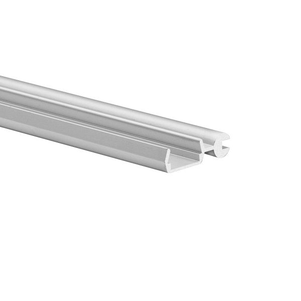 Aluminium LED Aufbau Profil, Poli, 2,61 x 0,7cm