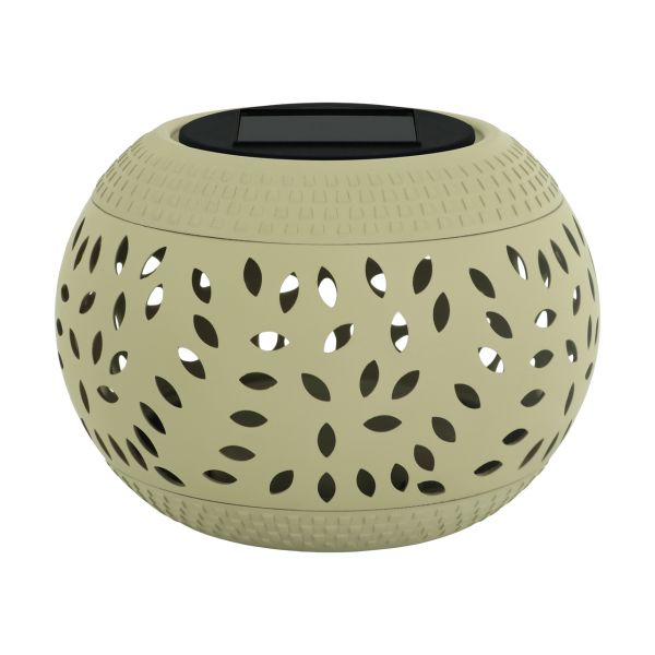 HERBI LED - Solar Tischleuchte in beige - Lichtfarbe: warmweiß
