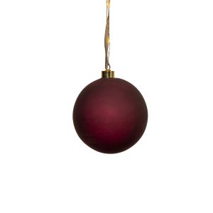 Bliss - Glaskugel - 15 cm - Glasfarbe: Rot - Timer - Batteriebetrieb - Lichtfarbe: Warmweiß Bliss - Glaskugel - 15 cm - Glasfarbe: Rot - Timer - Batteriebetrieb - Lichtfarbe: Warmweiß