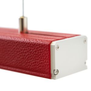 Exklusive 24V Leder LED-Pendelleuchte – linear – diffuse Abdeckung Exklusive 24V Leder LED-Pendelleuchte – linear – diffuse Abdeckung