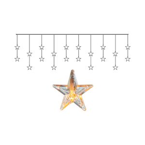 Star Curtain - Lichtervorhang für innen - 1,8 m - 20 LEDs - Netzbetrieb - Warmweiß Star Curtain - Lichtervorhang für innen - 1,8 m - 20 LEDs - Netzbetrieb - Warmweiß