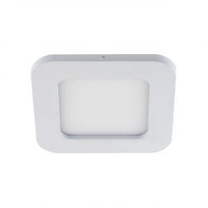 SLIM IRON LED D - Decken Einbauleuchte in weiß - 12cm - 6W - Lichtfarbe: neutralweiß SLIM IRON LED D - Decken Einbauleuchte in weiß - 12cm - 6W - Lichtfarbe: neutralweiß