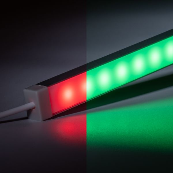 24V wasserfeste Aluminium LED Leiste - RGB - diffuse Abdeckung - IP65