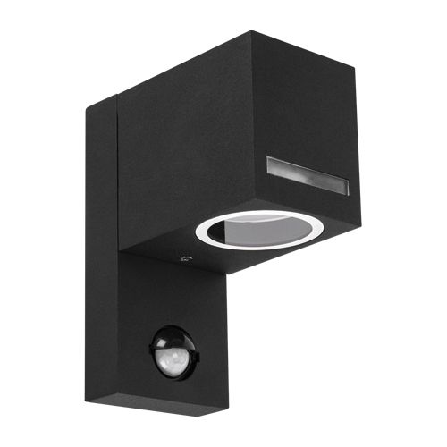 Ideus, LED-Wandleuchte - Forest S - eckig - mit Bewegungsmelder, 230V, IP44