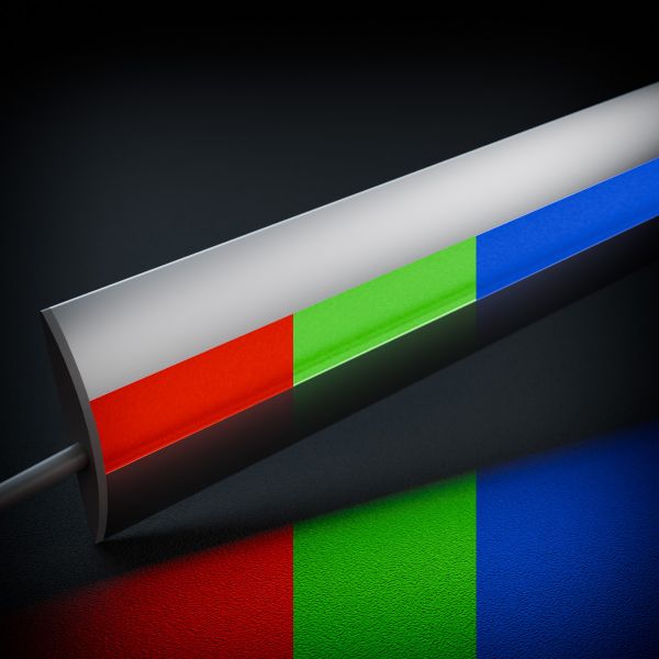 12V Aluminium Unterbau LED Leiste - RGB - diffuse Abdeckung