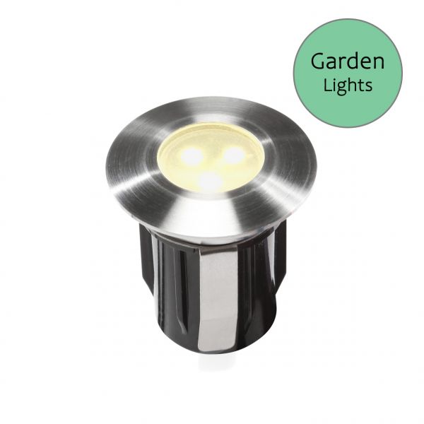 12V Einbaustrahler - Garden Lights - Alpha, 0,5W, warmweiß, IP67