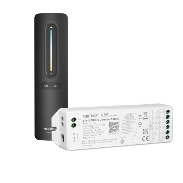 LED Funk Controller Set - 1 Zone - 1/2 Kanal - CCT - Fernbedienung (2,4 GHz)