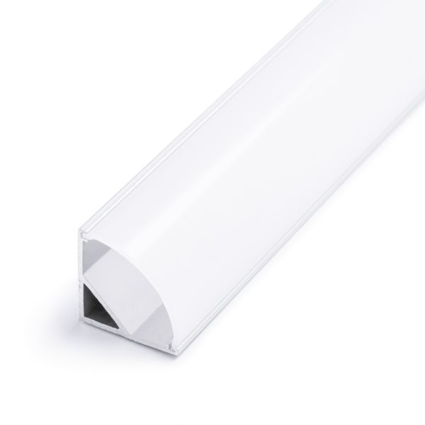 Aluminium LED Eck Profil, round line, 1,6 x 1,6cm