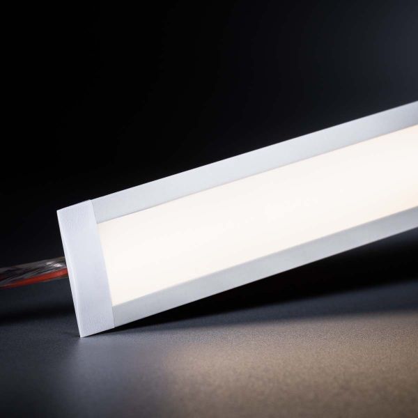24V White Line Aluminium Einbau LED Leiste - COB - neutralweiß - diffuse Abdeckung
