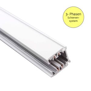 3-Phasen - Stromschiene - 230V - 1m - weiß 3-Phasen - Stromschiene - 230V - 1m - weiß
