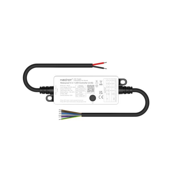 LED Funk Controller - 12V bis 24V - 1 bis 5 Kanal - RGB+CCT Steuerung - IP66 wasserfest