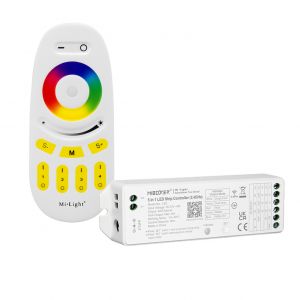 LED Funk Controller Set - 4 Zonen - 3 bis 4 Kanal - RGB+RGBW - Fernbedienung (2,4 GHz) LED Funk Controller Set - 4 Zonen - 3 bis 4 Kanal - RGB+RGBW - Fernbedienung (2,4 GHz)