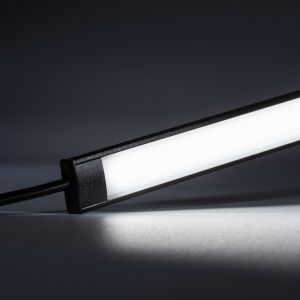 24V Black Line Slim Aluminium LED Leiste - COB - weiß - schwarze Abdeckung 24V Black Line Slim Aluminium LED Leiste - COB - weiß - schwarze Abdeckung