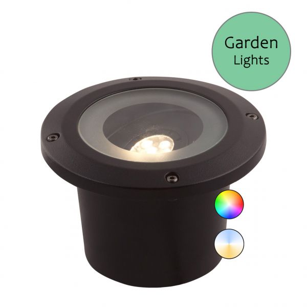 12V SMART Einbaustrahler - Garden Lights - Rubum Plus, 5W, RGB + CCT, IP44, per App steuerbar