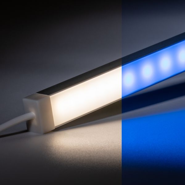 24V wasserfeste Aluminium LED Leiste - RGBW (RGB + Neutralweiß) - diffuse Abdeckung - IP65
