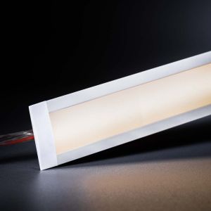 24V White Line Aluminium Einbau LED Leiste - COB - warmweiß - diffuse Abdeckung 24V White Line Aluminium Einbau LED Leiste - COB - warmweiß - diffuse Abdeckung