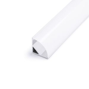 Aluminium LED Eck Profil in Wunschlänge, round line, 1,6 x 1,6cm Aluminium LED Eck Profil in Wunschlänge, round line, 1,6 x 1,6cm