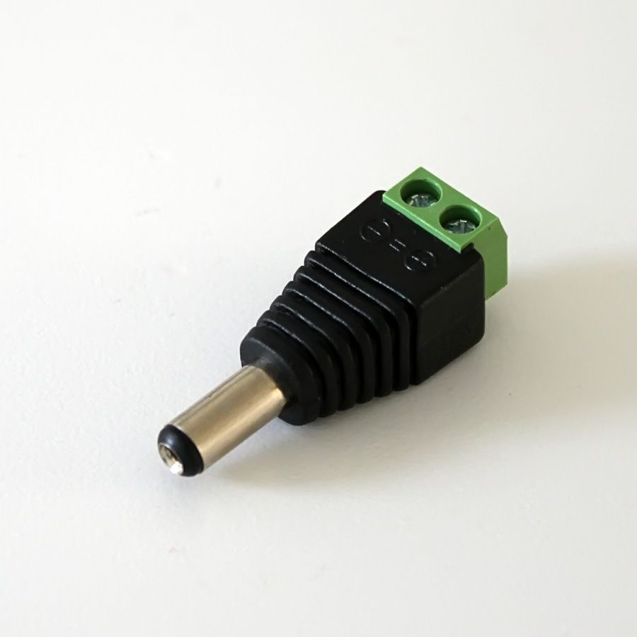 5.5/2.5 DC – Hohlstecker mit Schraubanschluss 2polig | leds24.com
