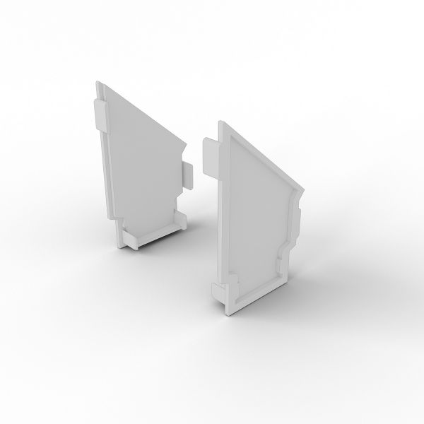 Klus, Endkappen Set für Aluminium LED Trockenbauprofil Dipoket CC-100