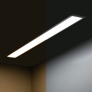 24V Aluminium LED Einbauleuchte - Farbtemperatur einstellbar-linear-diffuse Abdeckung, bis 3m Länge 24V Aluminium LED Einbauleuchte - Farbtemperatur einstellbar-linear-diffuse Abdeckung, bis 3m Länge
