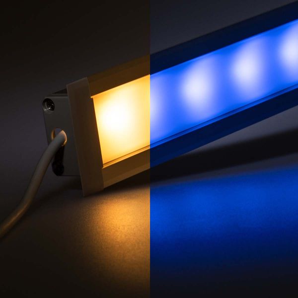 12V Aluminium Einbau LED Leiste – RGBW – diffuse Abdeckung