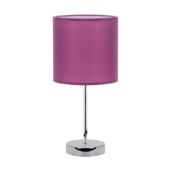 AGNES - Tischleuchte indoor in purpurrot/chrom - Lichtfarbe: individuell wählbar