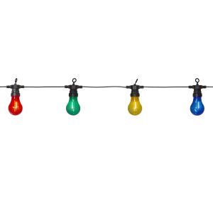 Circus Filament - Lichterkette für außen - 4,05 m - 10 LEDs - Netzbetrieb - Mehrfarbig Circus Filament - Lichterkette für außen - 4,05 m - 10 LEDs - Netzbetrieb - Mehrfarbig