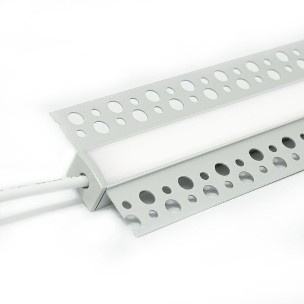 24V Aluminium Trockenbau COB LED Leiste schmal - weiß - diffuse Abdeckung