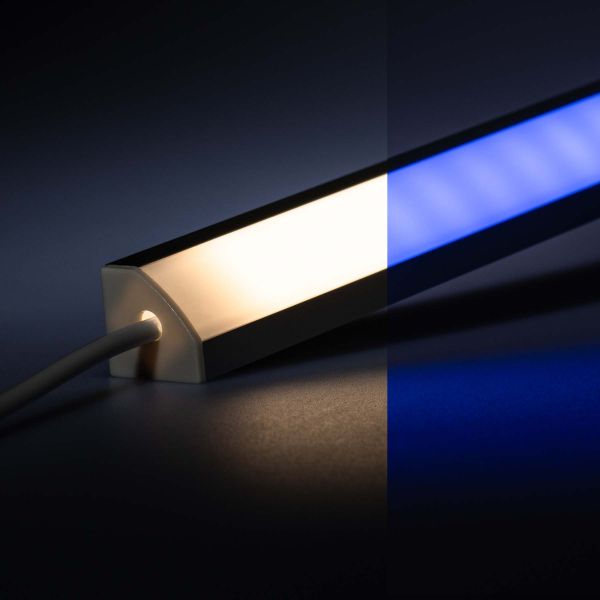 24V Aluminium LED Eckleiste - RGBW (RGB + neutralweiß) - diffuse Abdeckung
