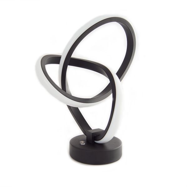 LED Ambiente Tischleuchte im geschwungenen Design und Farbwechsel, Touch, RGBW