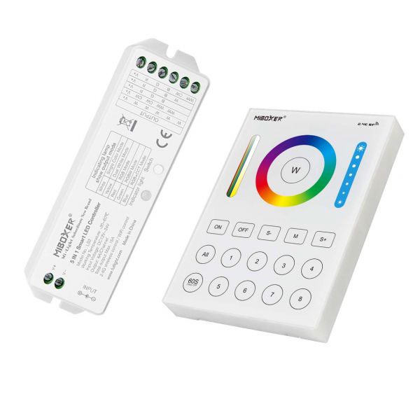8 Zonen RGB(CCT) Funk LED Wandcontroller 5-Kanal
