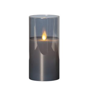 Twinkle - Kerze für innen - Rauchglas - Höhe: 15 cm - Batteriebetrieb - Timer - sanft flackernd Twinkle - Kerze für innen - Rauchglas - Höhe: 15 cm - Batteriebetrieb - Timer - sanft flackernd