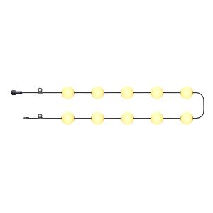 LED - Lichterkette mit 10 Lichtkugeln in 7,74m Länge und Solarpanel - für Außen,warmweiß,wasserfest LED - Lichterkette mit 10 Lichtkugeln in 7,74m Länge und Solarpanel - für Außen,warmweiß,wasserfest