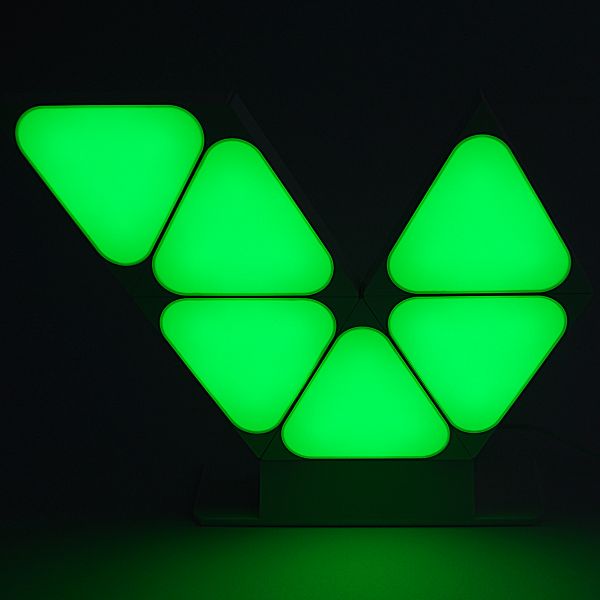 Triangle LED Light Panel Set - 6er Set - Tuya App, Sprachsteuerung über Alexa und Google Home
