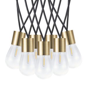 LED - Lichterkette mit 12 Leuchten in 8,40m Länge, warmweiß, IP44 LED - Lichterkette mit 12 Leuchten in 8,40m Länge, warmweiß, IP44