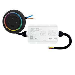 LED Funk Controller Set - 1 Zone - 5 Kanal - RGB+CCT - Fernbedienung (2,4 GHz) - IP67 wasserfest LED Funk Controller Set - 1 Zone - 5 Kanal - RGB+CCT - Fernbedienung (2,4 GHz) - IP67 wasserfest