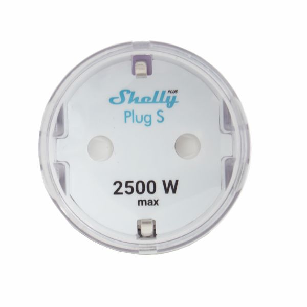 Shelly, Plus Plug S - WLAN und Bluetooth Steckdose - 10A - 2500W