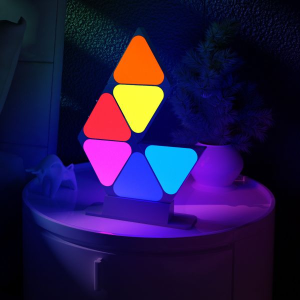 Triangle LED Light Panel Set - 6er Set - Tuya App, Sprachsteuerung über Alexa und Google Home