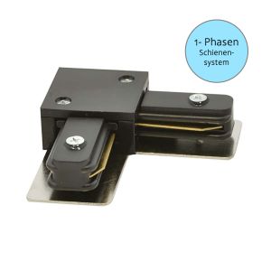 L - Verbinder für 1-Phasen - 230V Stromschienensystem - schwarz L - Verbinder für 1-Phasen - 230V Stromschienensystem - schwarz