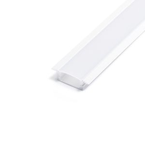 weißes Aluminium LED Einbau Profil in Wunschlänge, slim, 2,32 x 0,8cm weißes Aluminium LED Einbau Profil in Wunschlänge, slim, 2,32 x 0,8cm