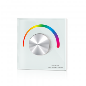 Wand-Einbaudimmer 3-Kanal RGB mit Drehregler 12-48V DC Wand-Einbaudimmer 3-Kanal RGB mit Drehregler 12-48V DC