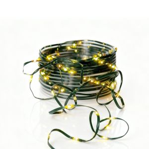 Micro - Lichterkette für außen - 7,2 m - 96 LEDs - Timer - Batteriebetrieb - 8 Funktionen - Warmweiß Micro - Lichterkette für außen - 7,2 m - 96 LEDs - Timer - Batteriebetrieb - 8 Funktionen - Warmweiß