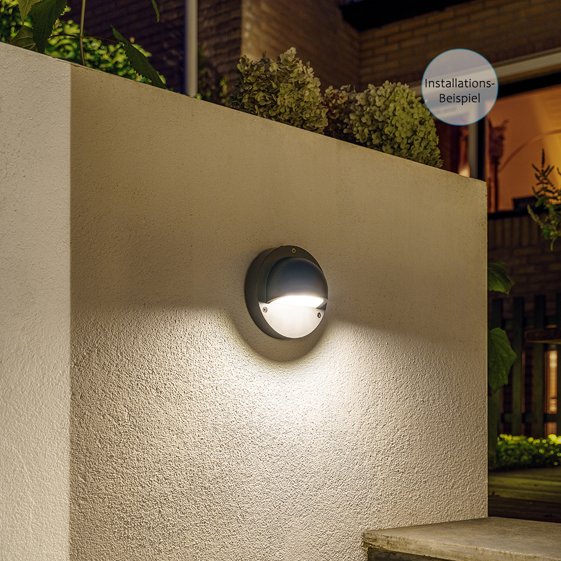 12V Wandleuchte Garden Lights Deimos, 1,5W, warmweiß +