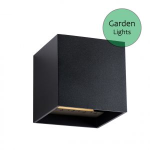 12V Wandleuchte - Garden Lights - Mauri schwarz, 6W, warmweiß, IP44 12V Wandleuchte - Garden Lights - Mauri schwarz, 6W, warmweiß, IP44