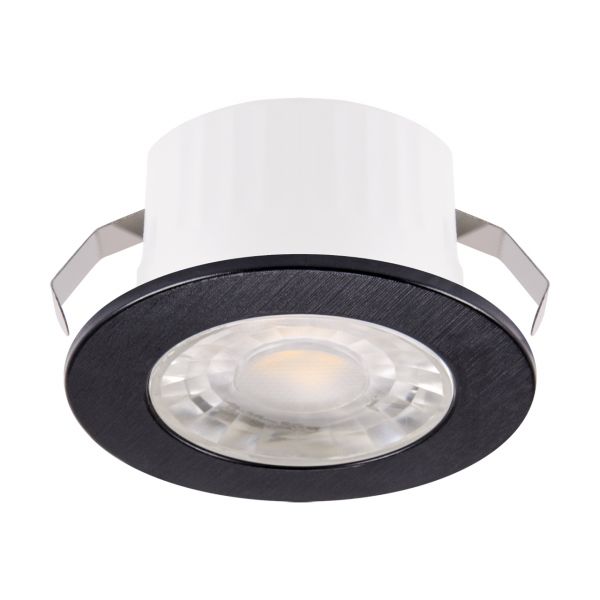 FIN LED C - Einbau Deckenspot in schwarz - 3 W - Lichtfarbe: neutralweiß