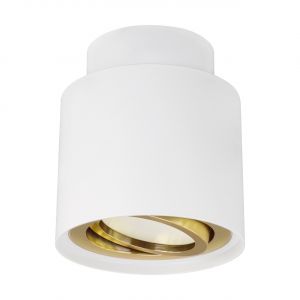 HARIET C - Aufbau Deckenspot in weiß/gold - Lichtfarbe: individuell wählbar HARIET C - Aufbau Deckenspot in weiß/gold - Lichtfarbe: individuell wählbar